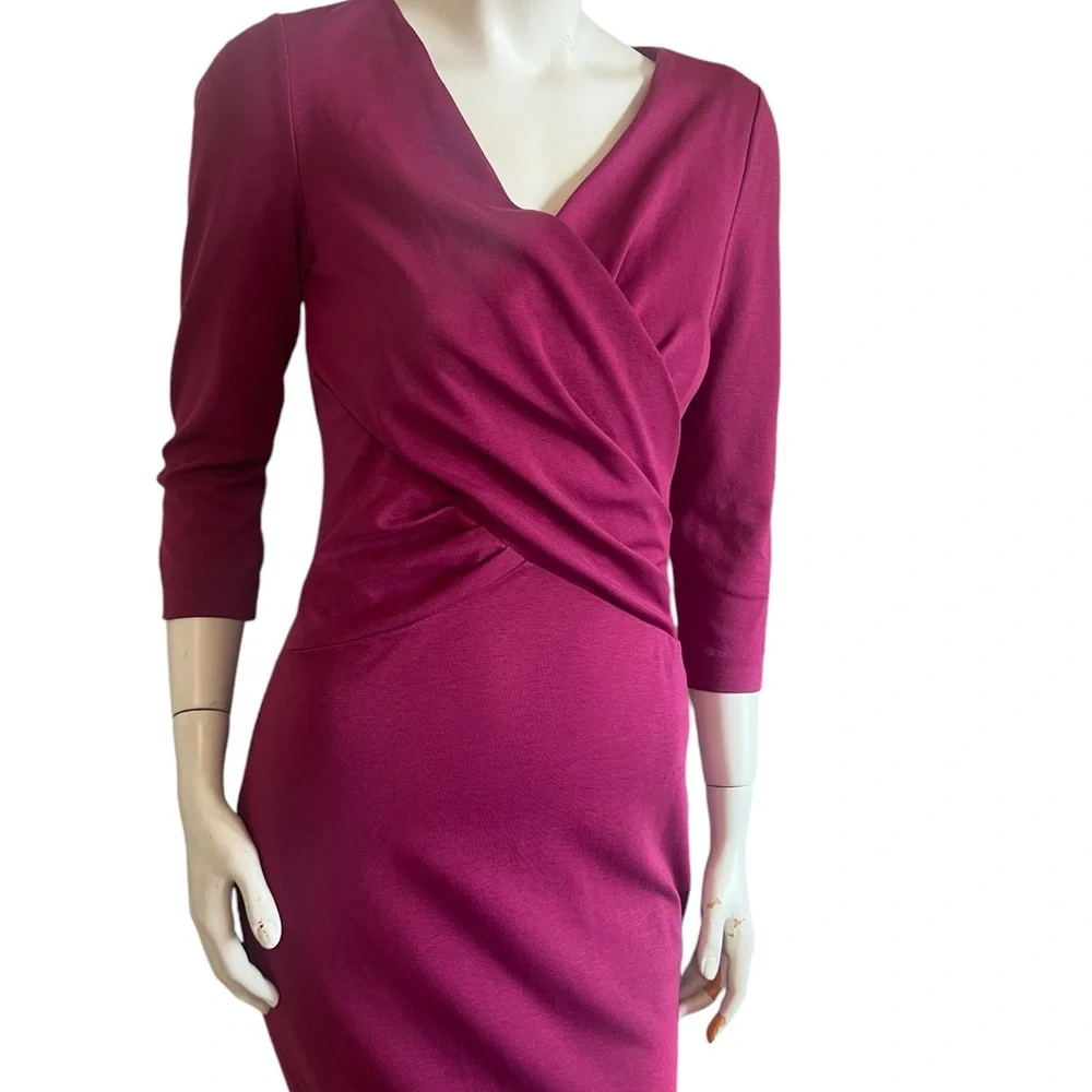 Boden Connie Ponte Dress (6R) Magenta - Picture 6 of 13